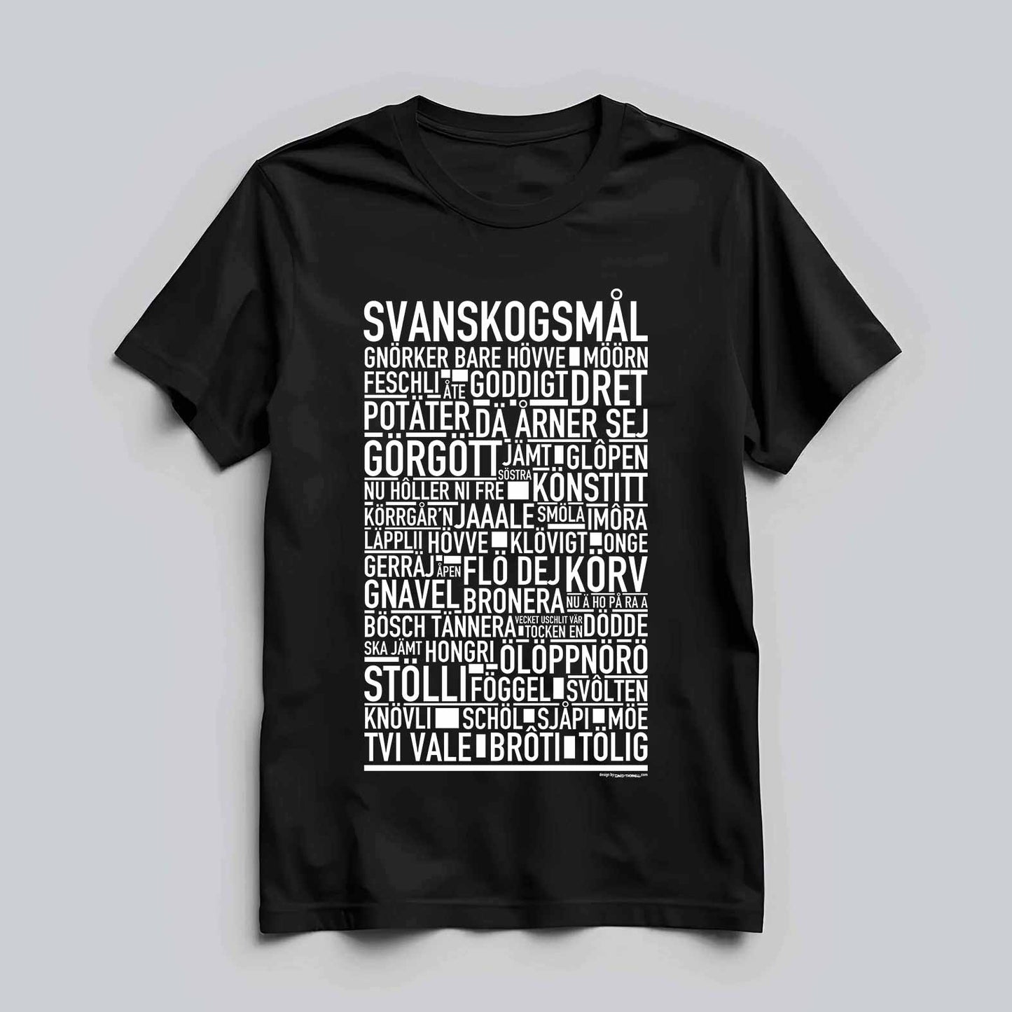 Svanskogsmål Dialekt Text T-shirt