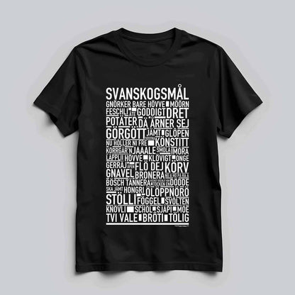 Svanskogsmål Dialekt Text T-shirt