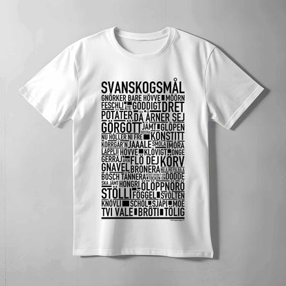 Svanskogsmål Dialekt Text T-shirt