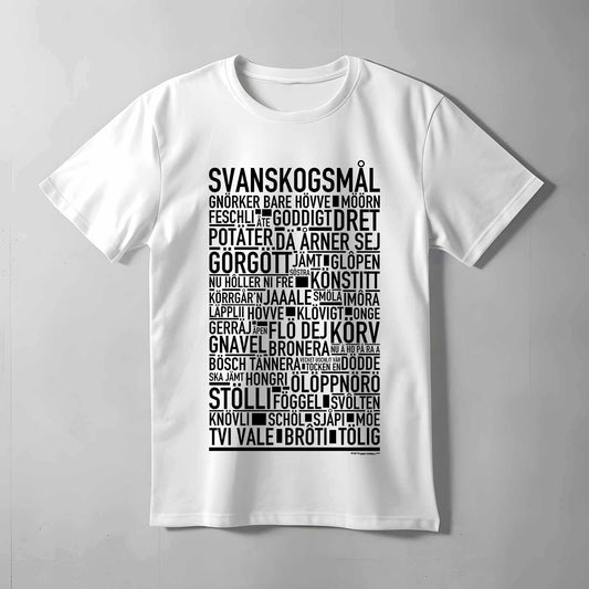 Svanskogsmål Dialekt Text T-shirt