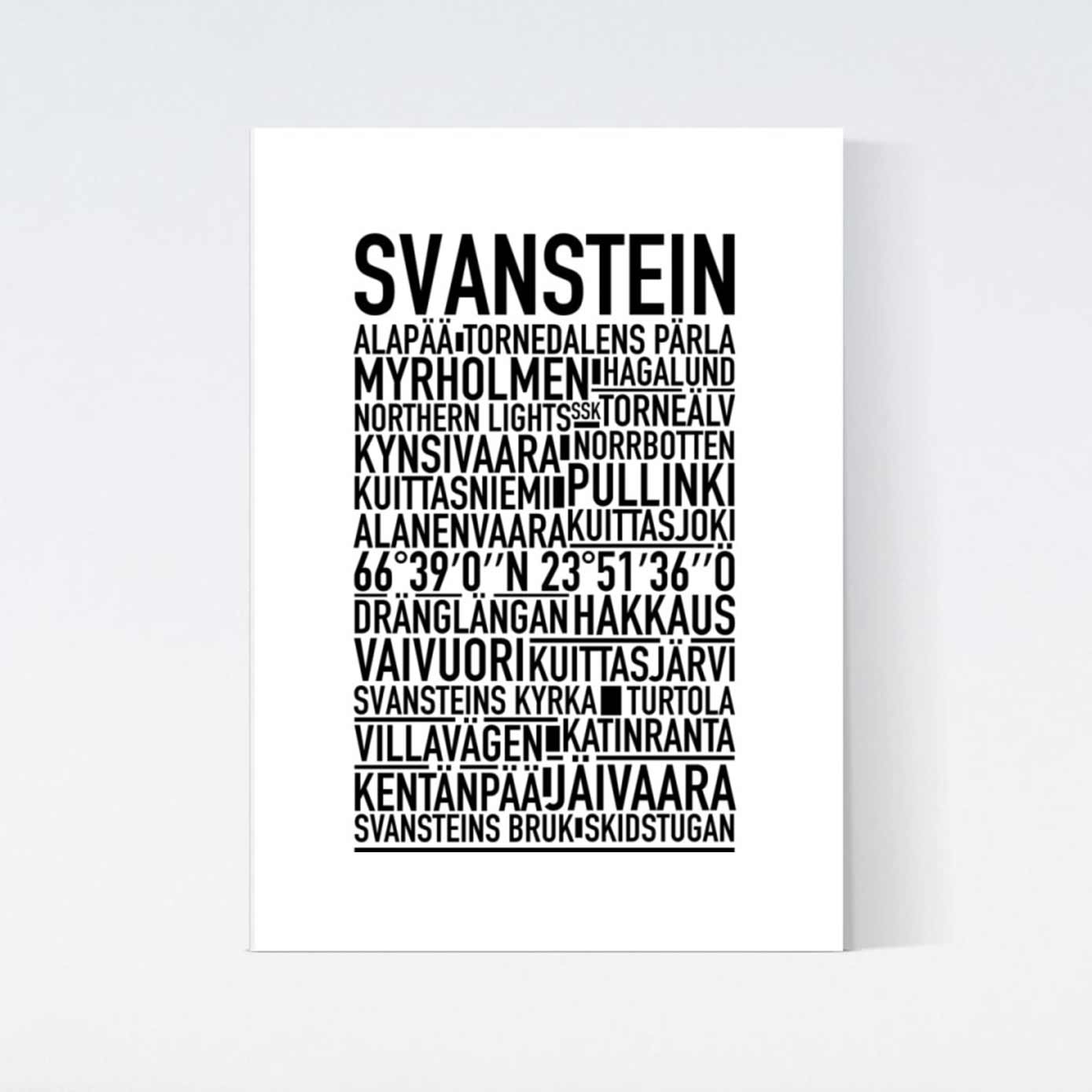 Svanstein Text Poster