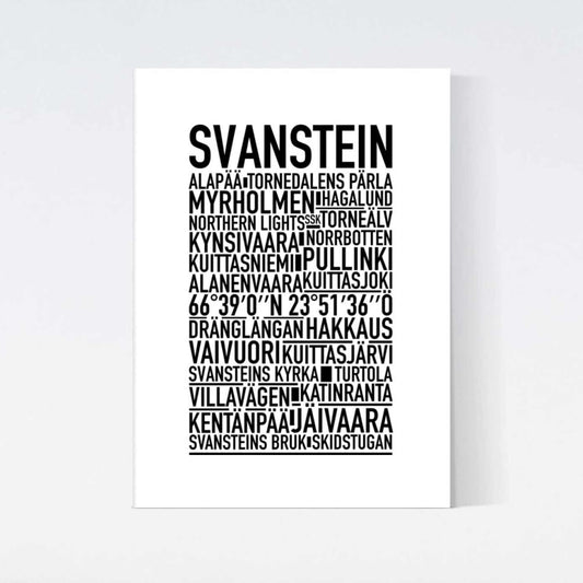 Svanstein Text Poster