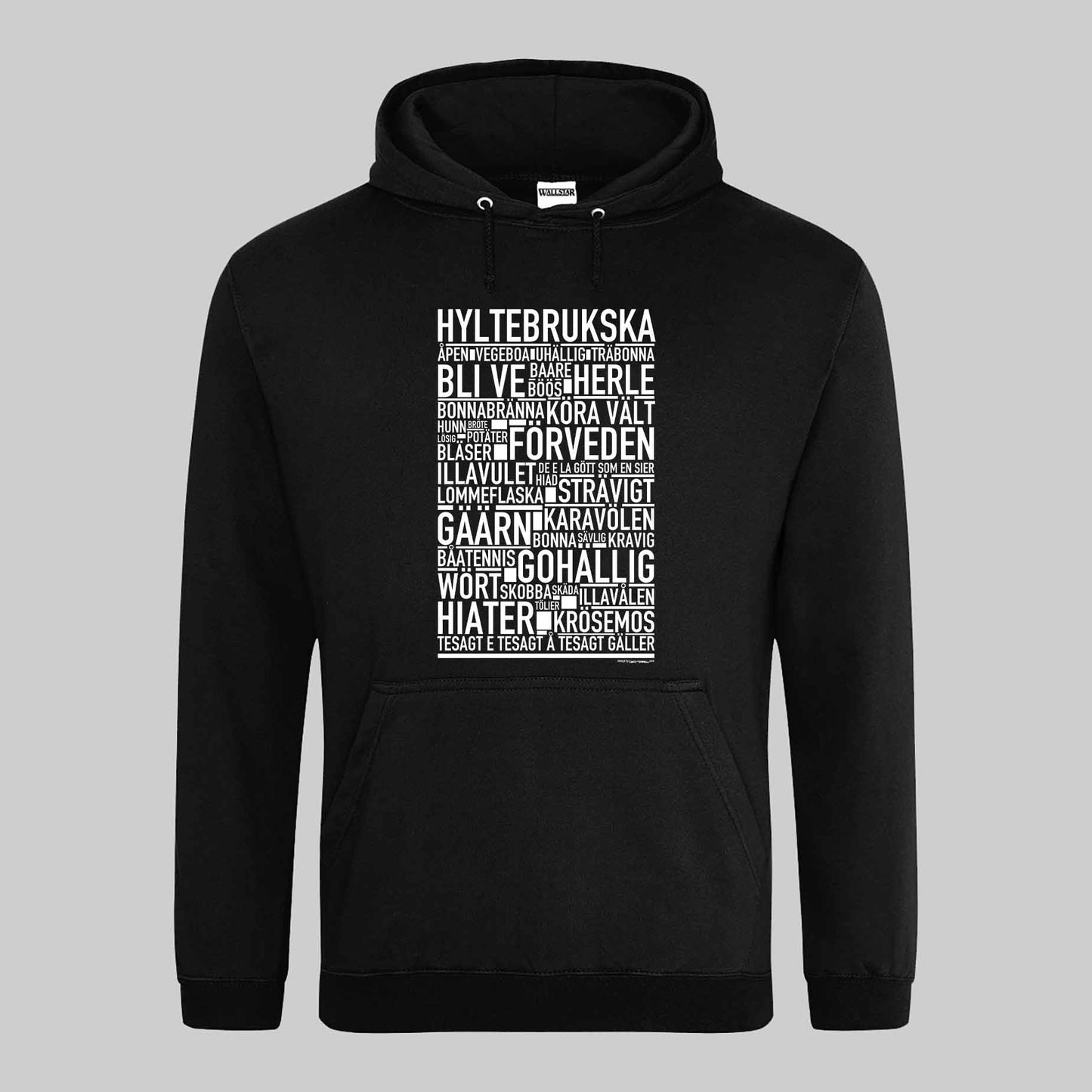 Hyltebrukska Dialekt Text Hoodie