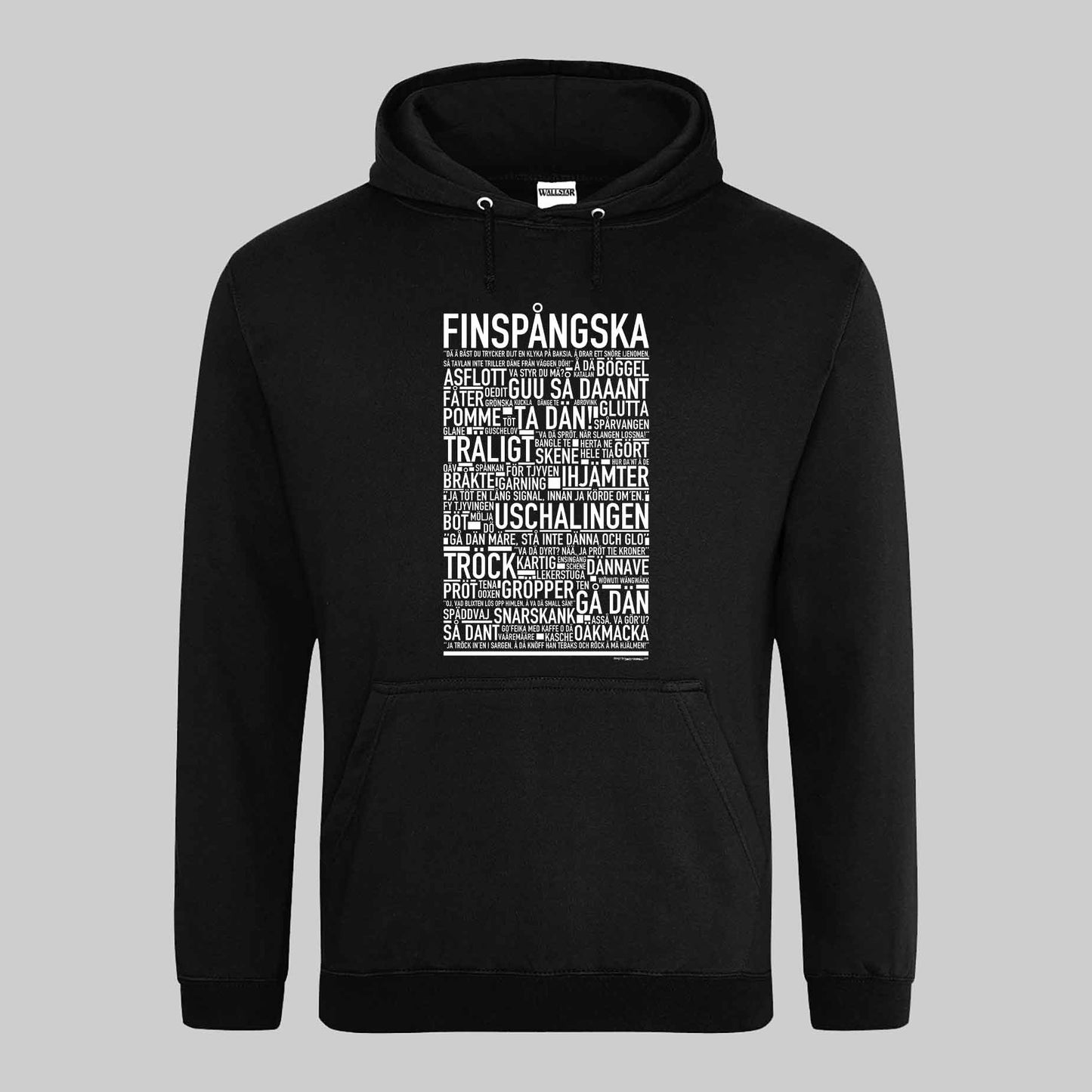 Finspångska Dialekt Text Hoodie