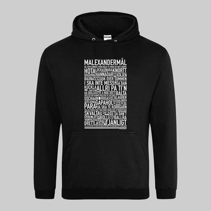 Malexandermål Dialekt Text Hoodie