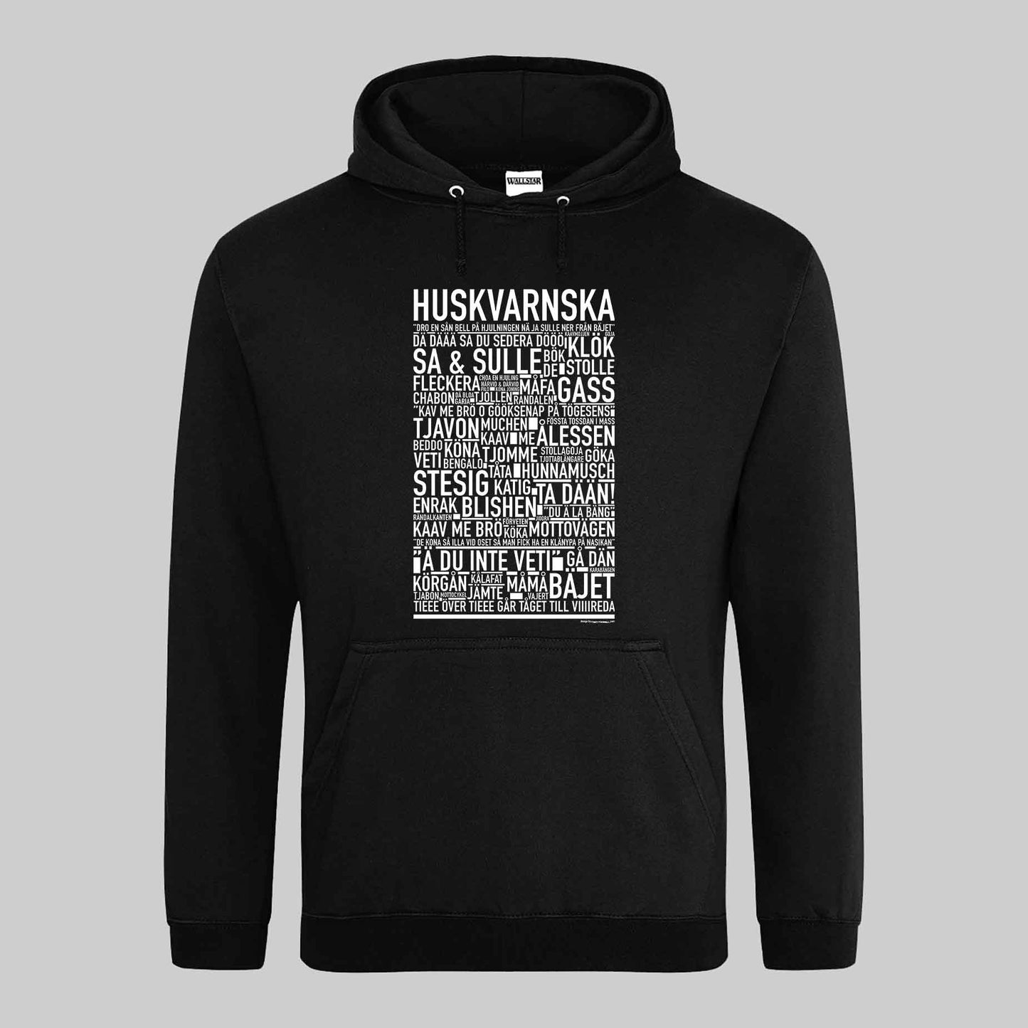 Huskvarnska Dialekt Text Hoodie