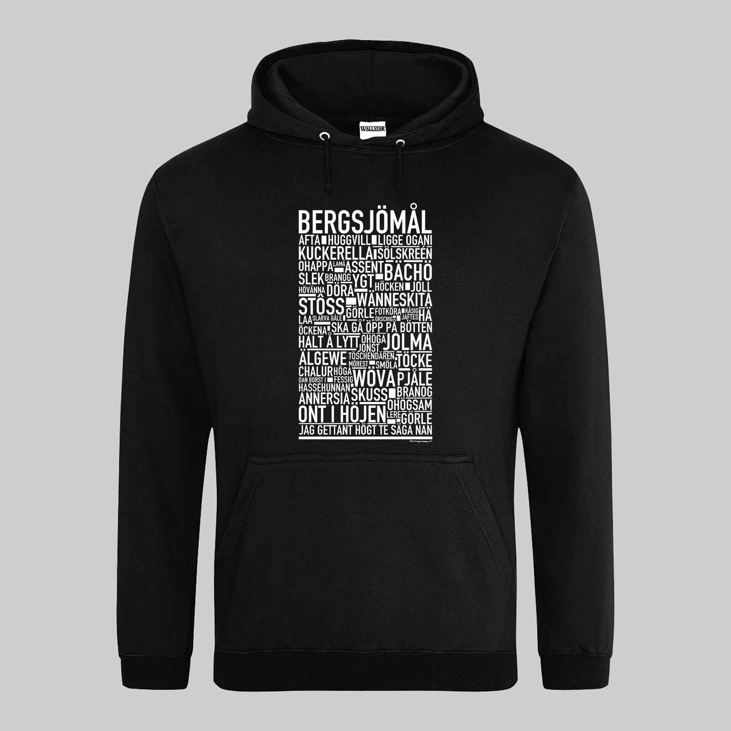 Bergsjömål Dialekt Text Hoodie