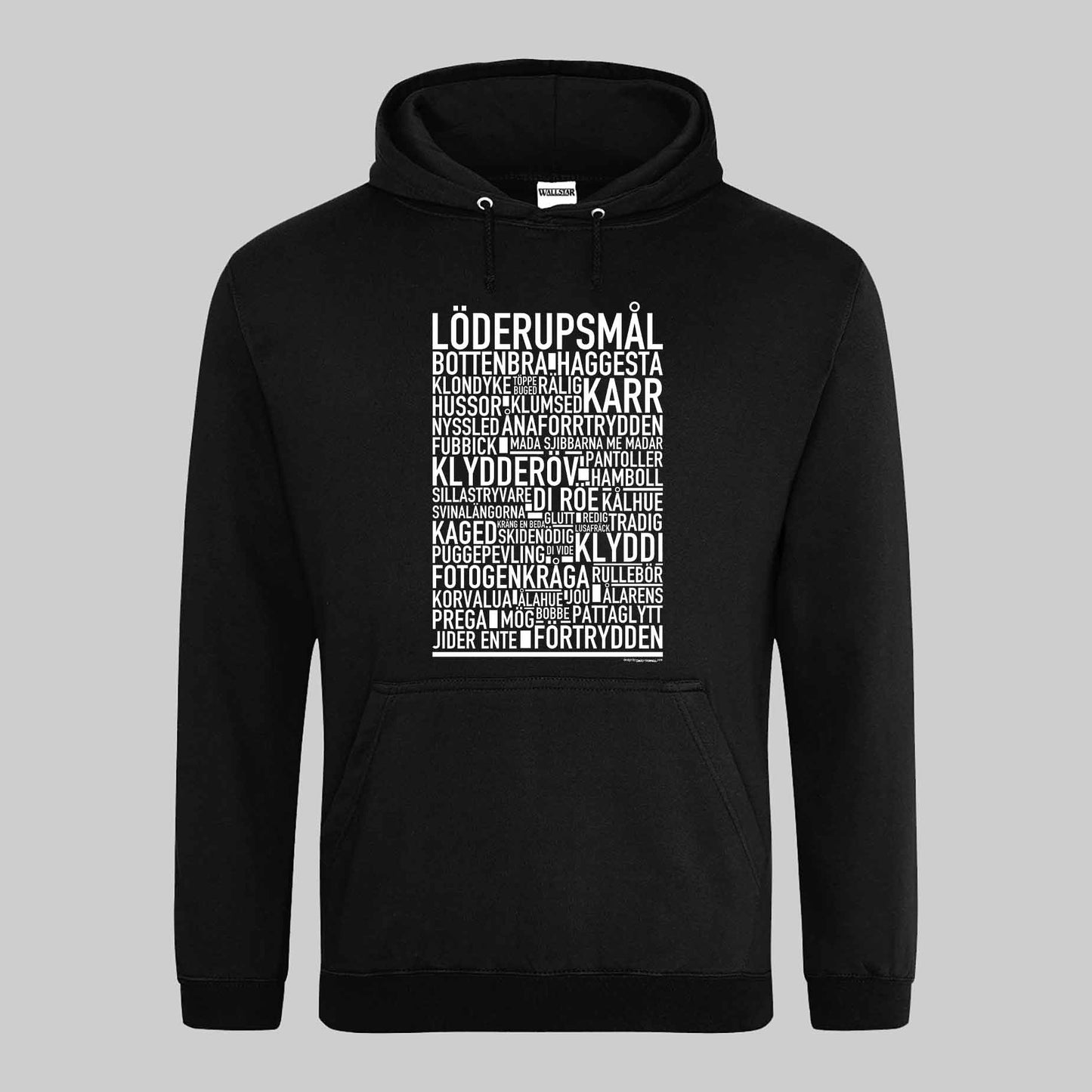 Mullsjömål Dialekt Text Hoodie