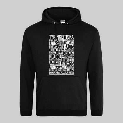 Tyringeitiska Dialekt Text Hoodie