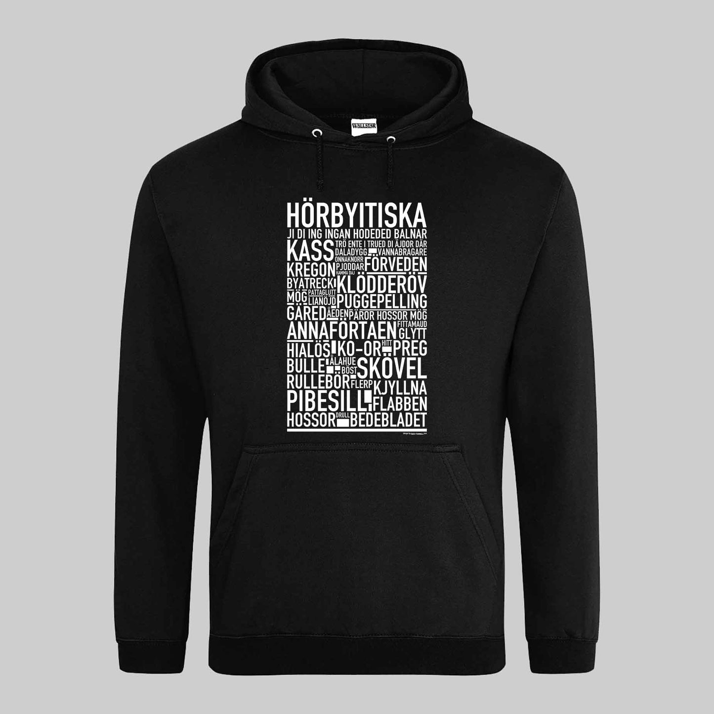 Hörbyitiska Dialekt Text Hoodie