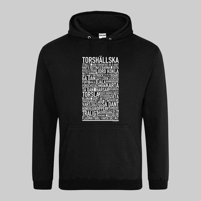 Torshällska Dialekt Text Hoodie