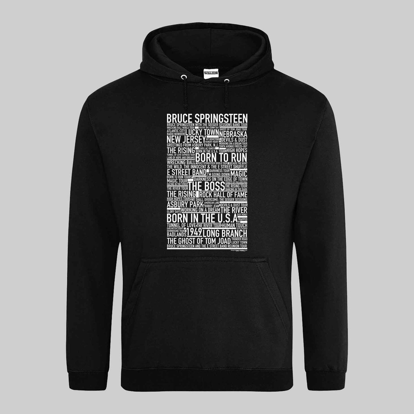 Bruce Springsteen Text Hoodie