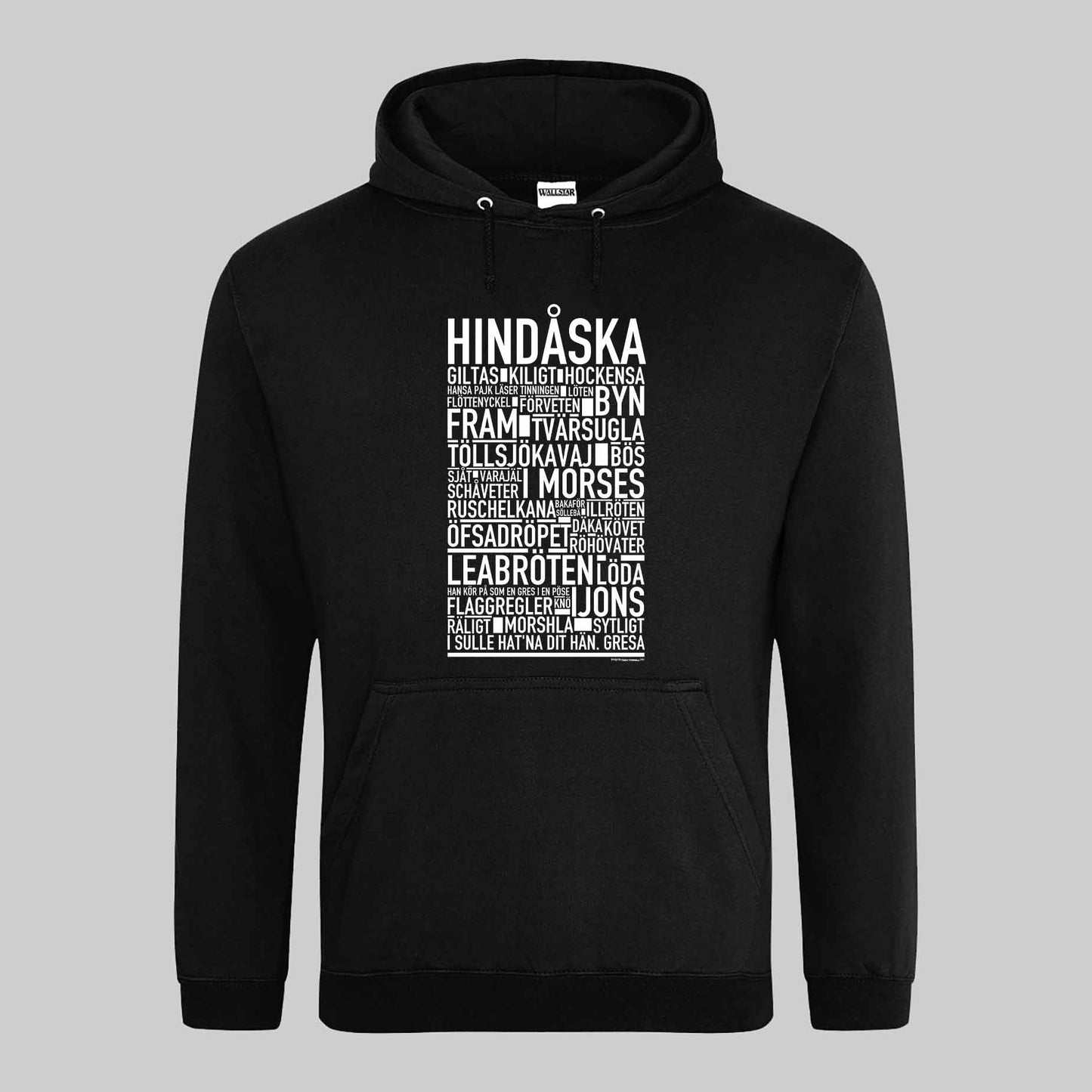 Hindåska Dialekt Text Hoodie