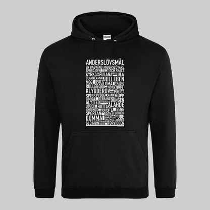 Anderslövsmål Dialekt Text Hoodie