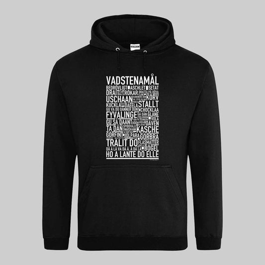 Vadstenamål Dialekt Text Hoodie
