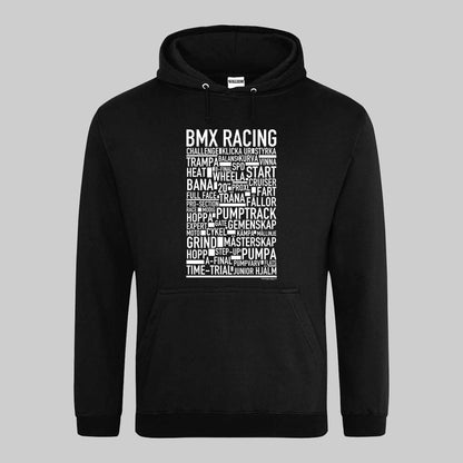 BMX Racing Text Hoodie