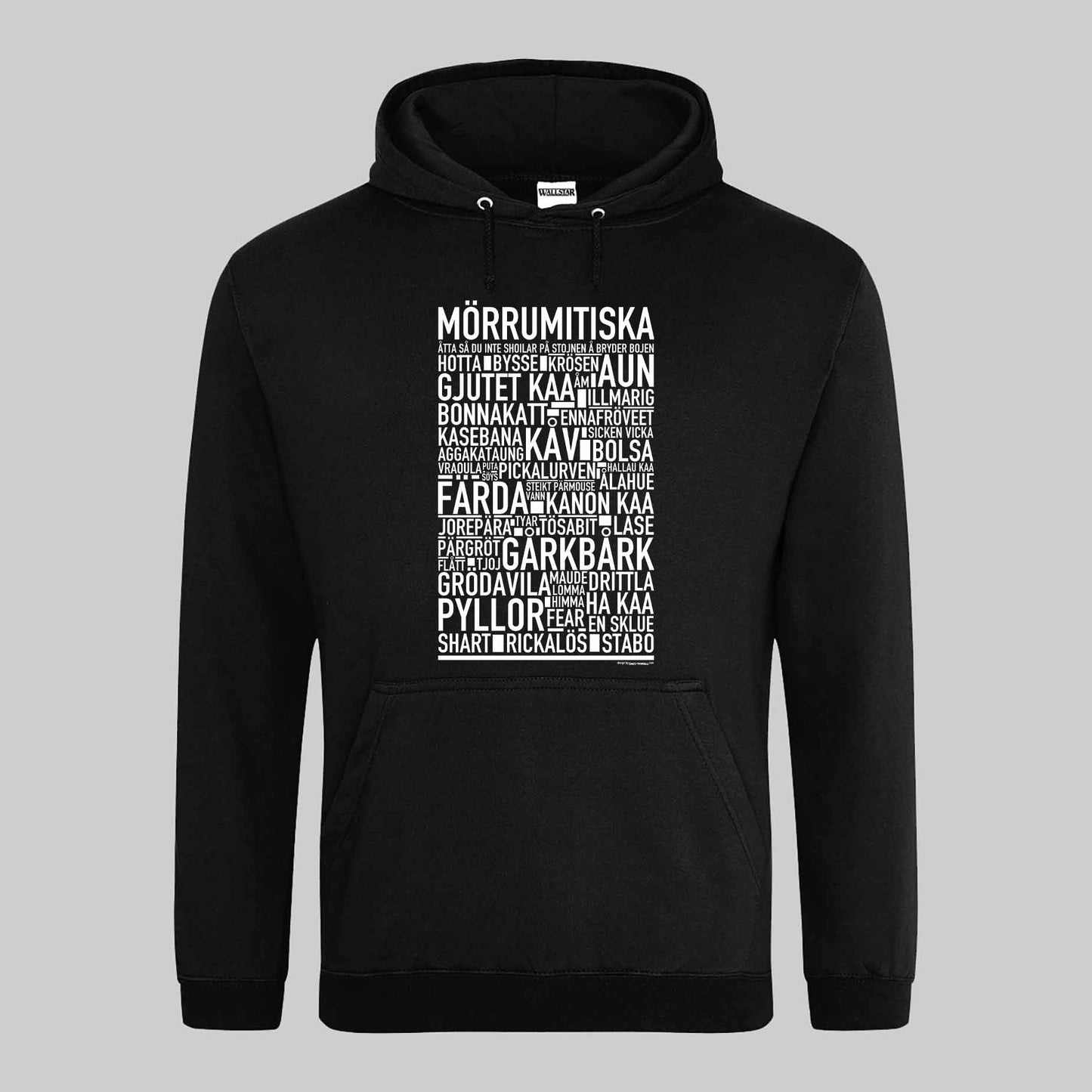 Mörrumitiska Dialekt Text Hoodie
