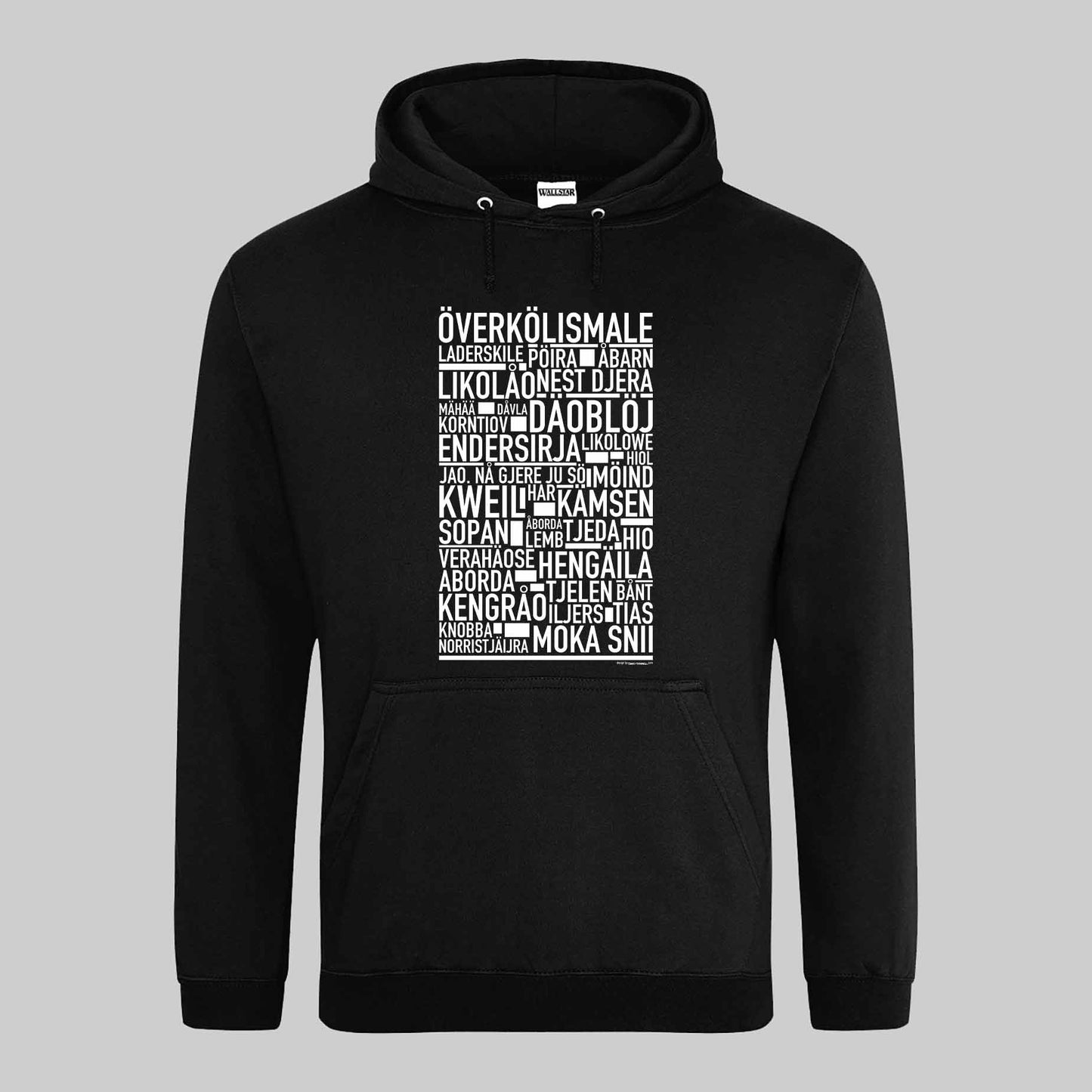 Överkölismale Dialekt Text Hoodie