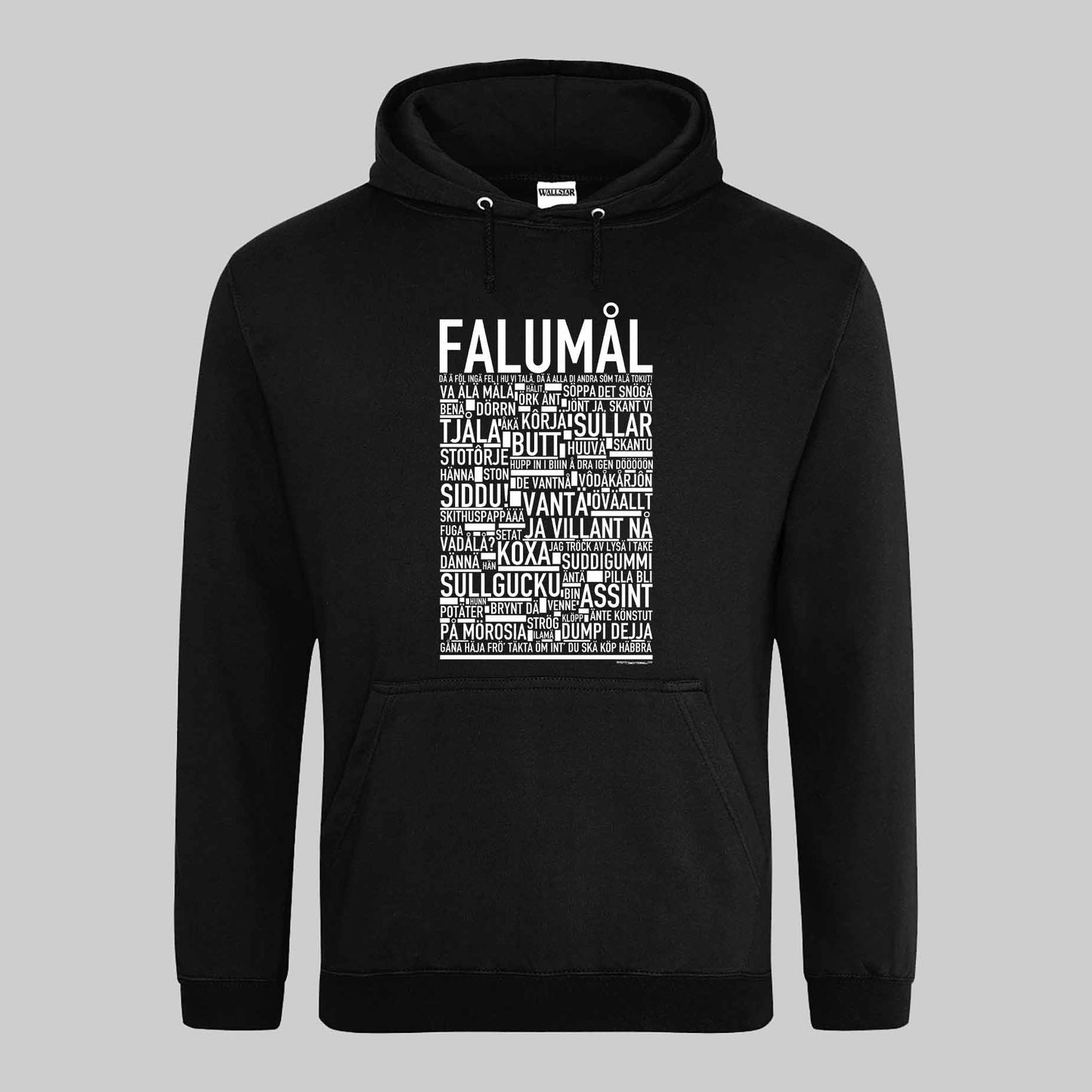Falumål Dialekt Text Hoodie