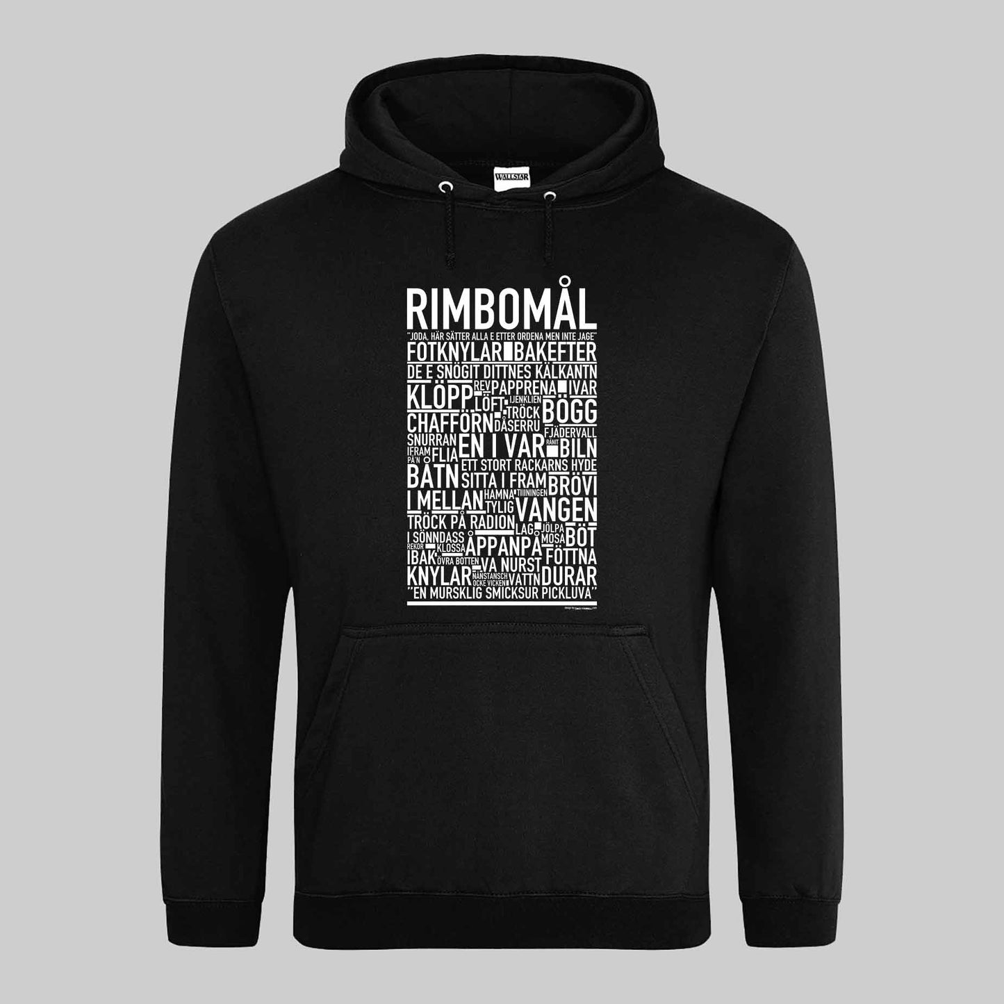 Rimbomål Dialekt Text Hoodie