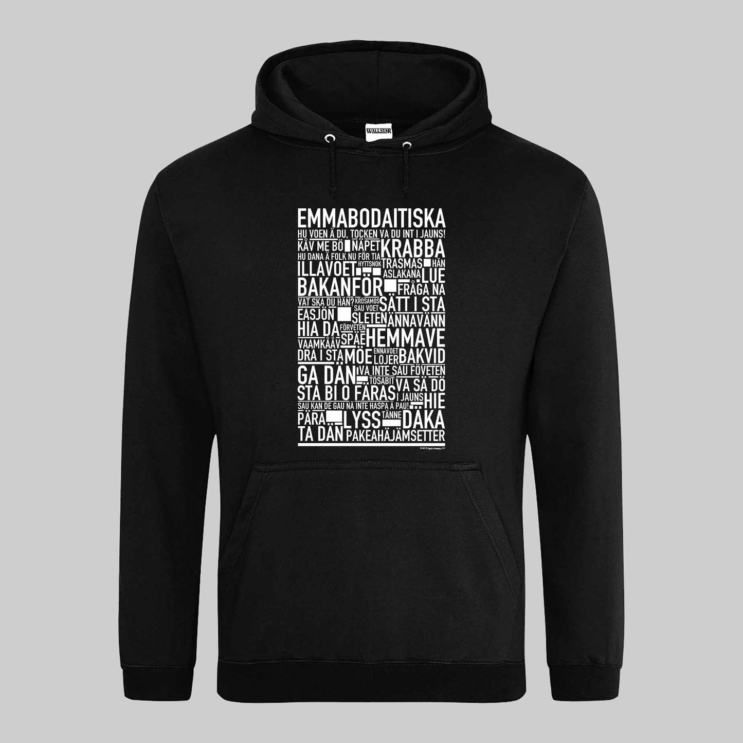 Emmabodaitiska Dialekt Text Hoodie