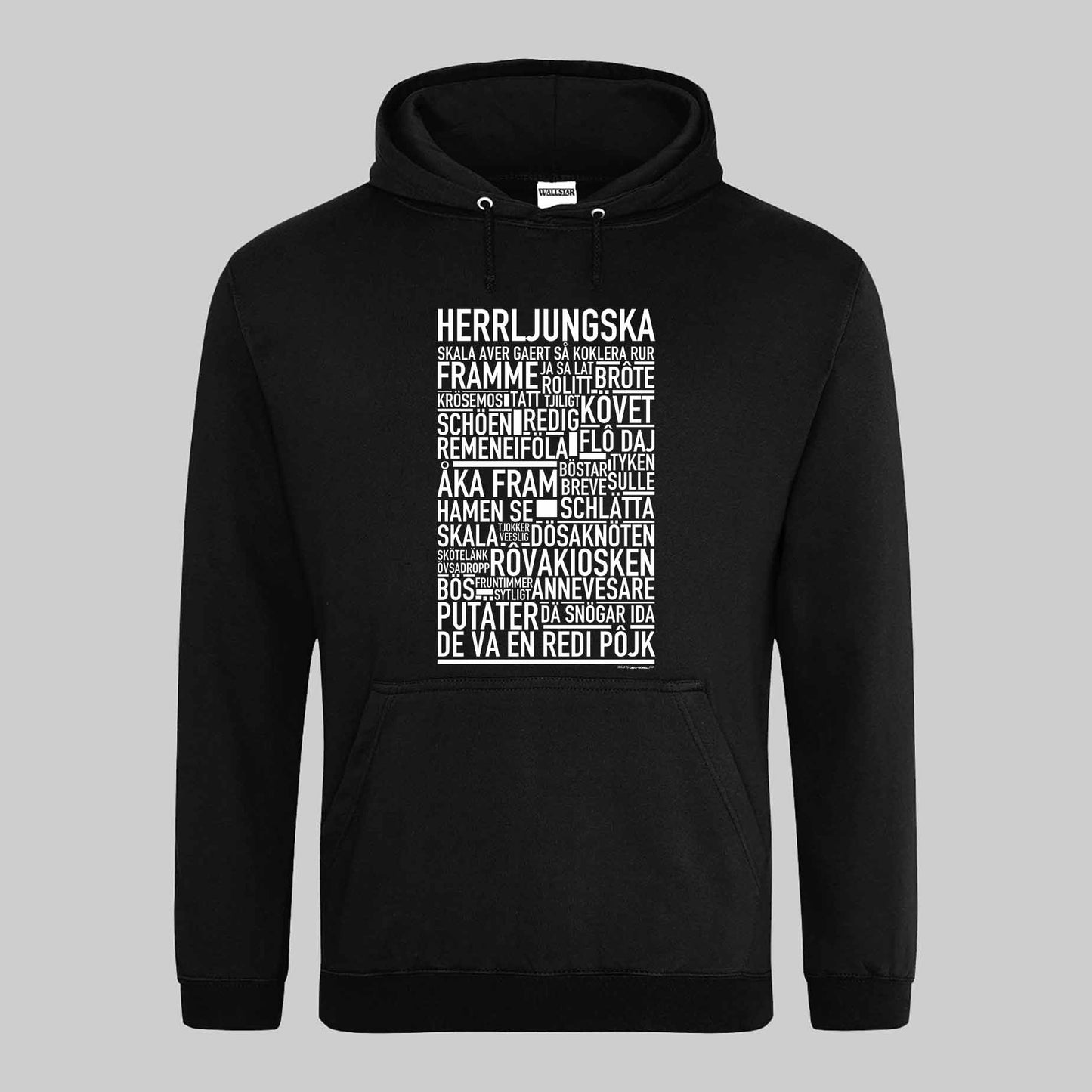 Herrljungska Dialekt Text Hoodie