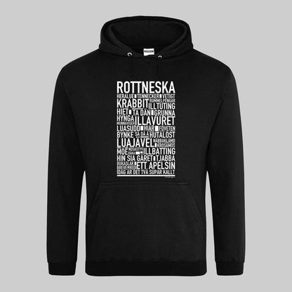 Rottneska Dialekt Text Hoodie