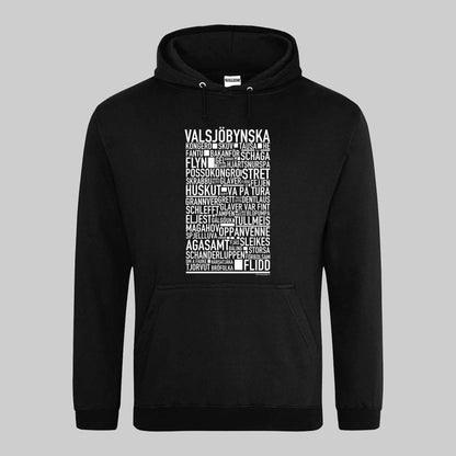 Valsjöbynska Dialekt Text Hoodie