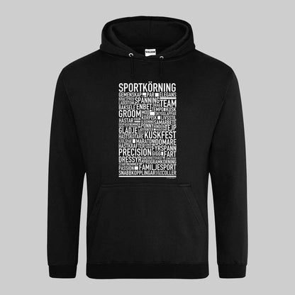 Sportkörning Text Hoodie