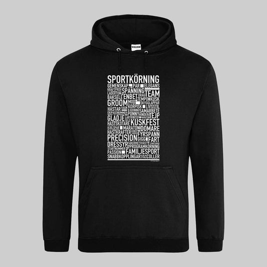 Sportkörning Text Hoodie