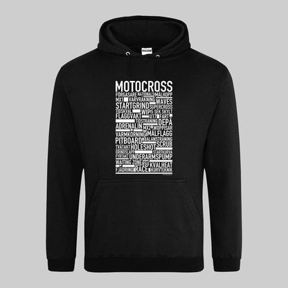 Motocross Text Hoodie
