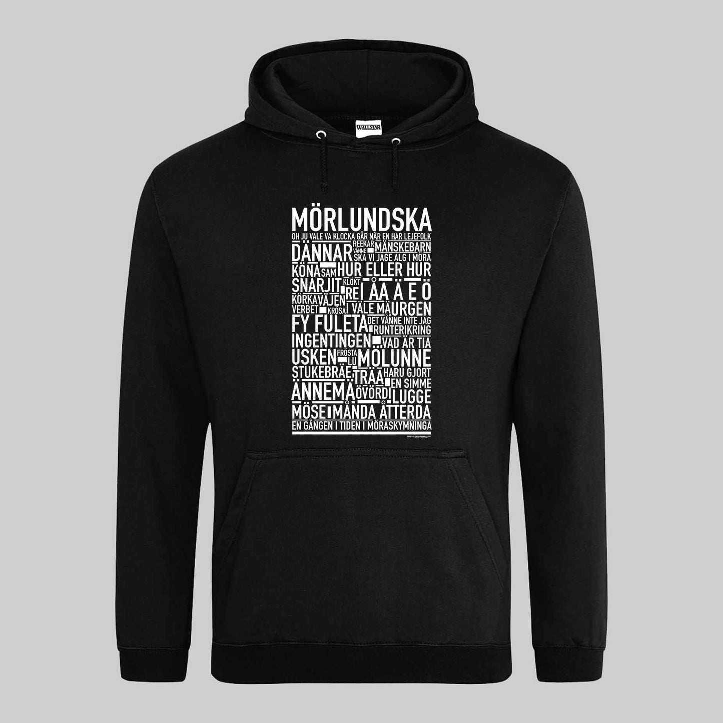 Mörlundska Dialekt Text Hoodie