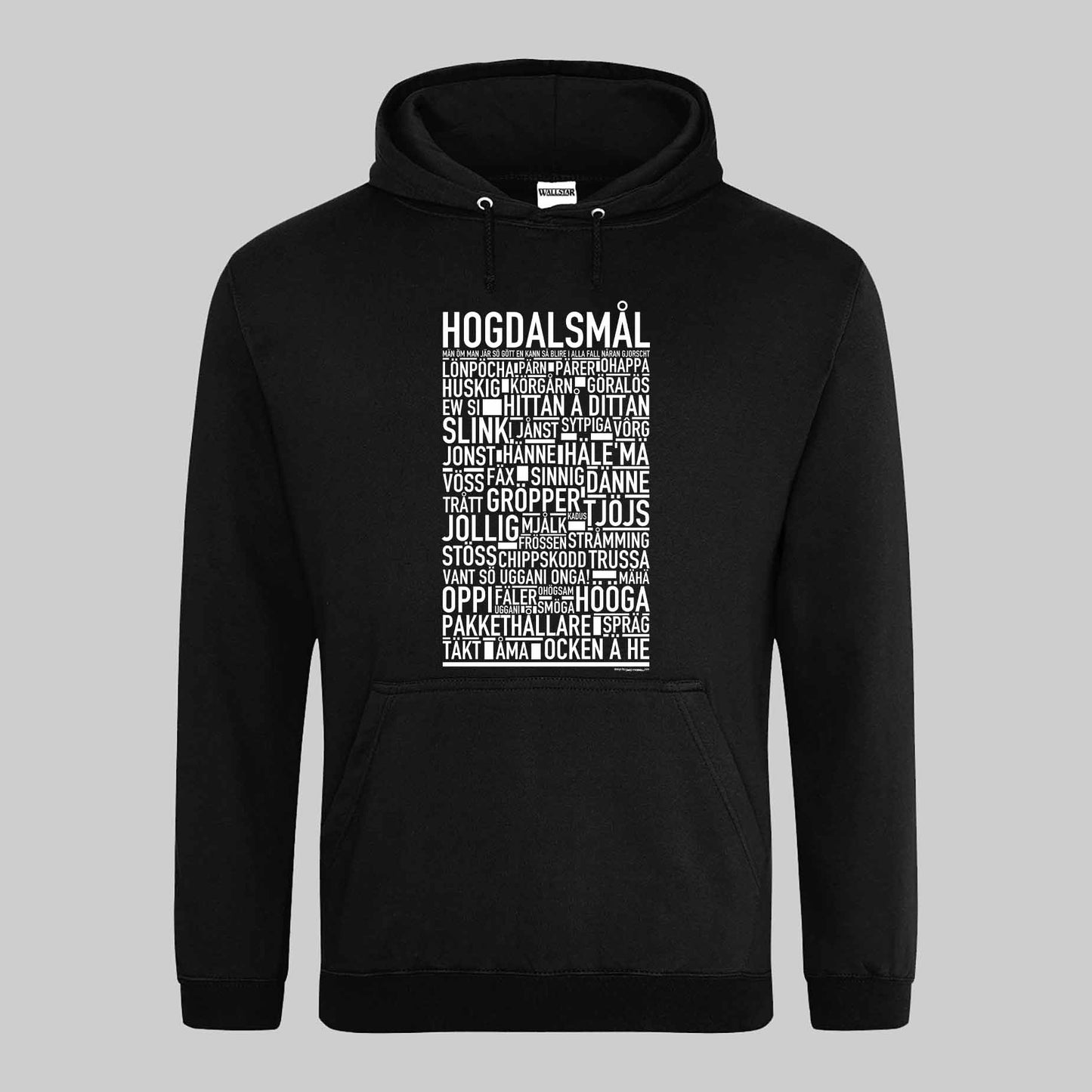 Hogdalsmål Dialekt Text Hoodie