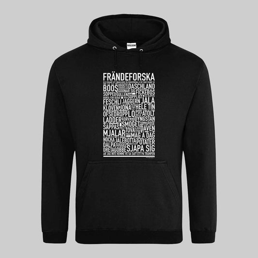 Frändeforska Dialekt Text Hoodie