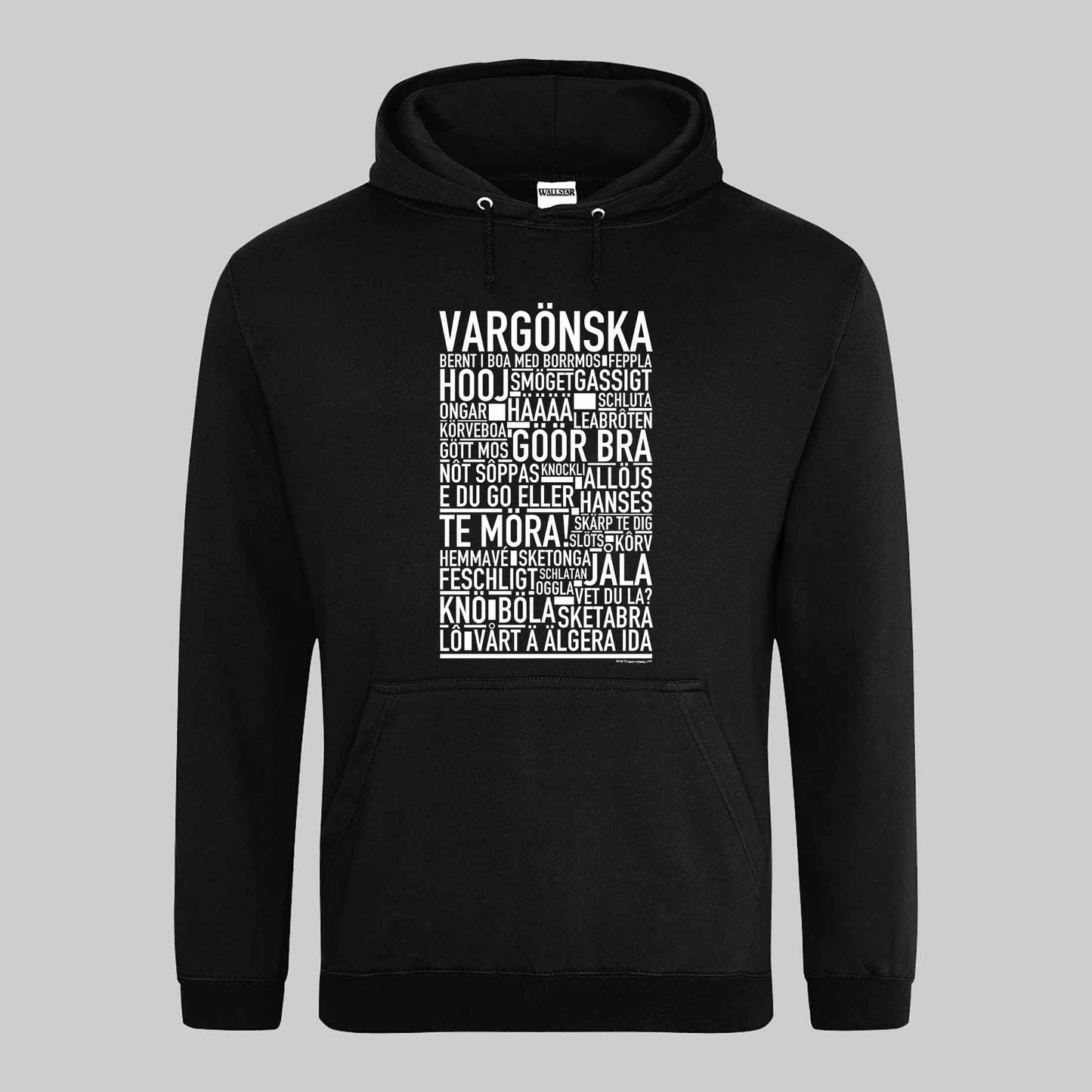 Vargönska Dialekt Text Hoodie