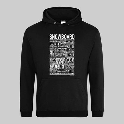 Snowboard Text Hoodie