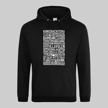 Kungsbackitiska Dialekt Text Hoodie