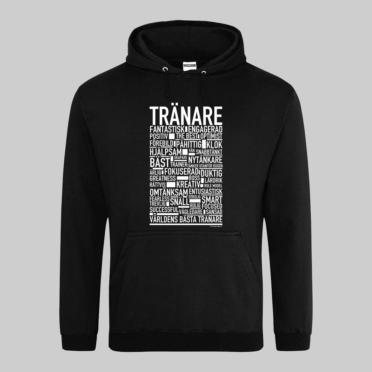 Tränare Text Hoodie