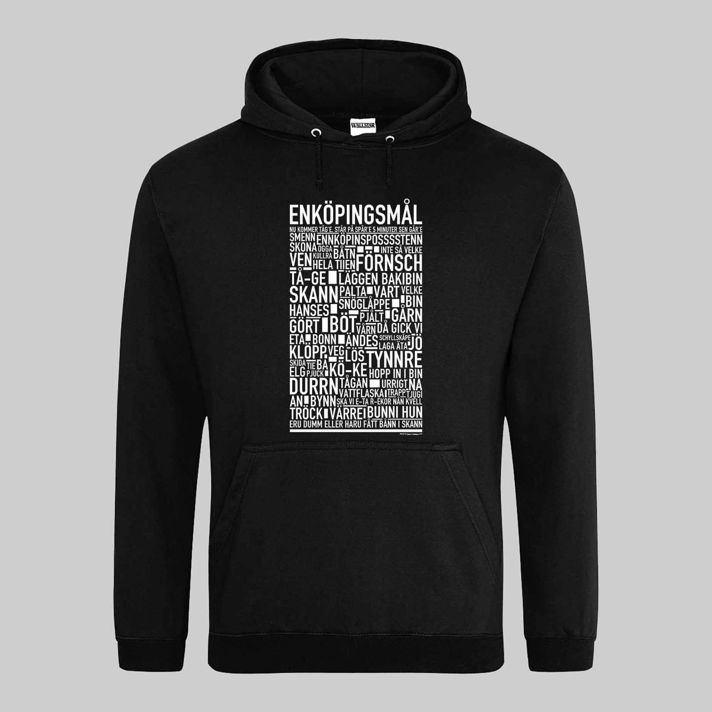 Enköpingsmål Dialekt Text Hoodie