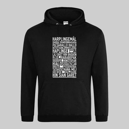Harplingemål Dialekt Text Hoodie
