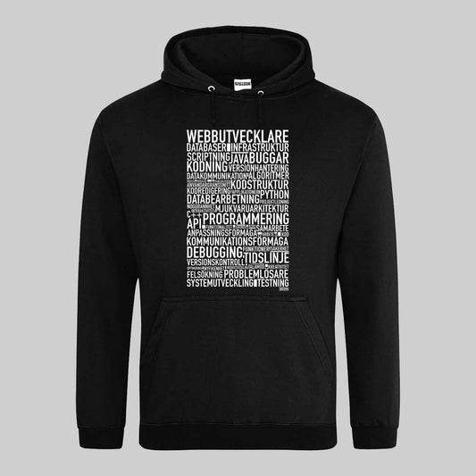 Webbutvecklare Text Hoodie