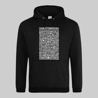 Charlottenbergska Dialekt Text Hoodie