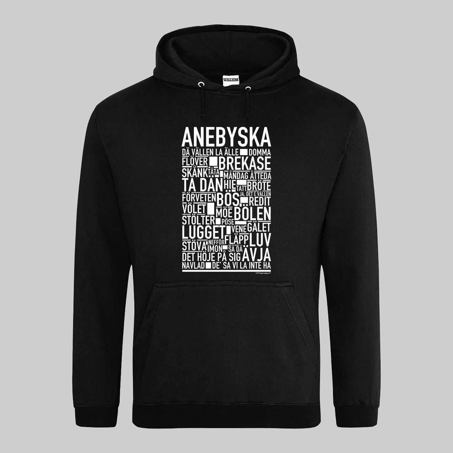 Anebyska Dialekt Text Hoodie
