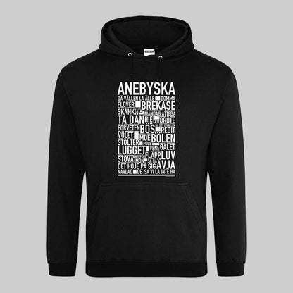 Anebyska Dialekt Text Hoodie
