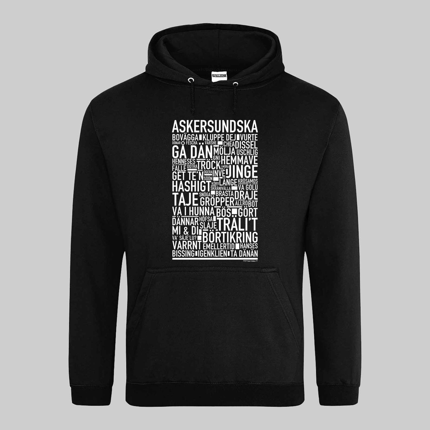 Askersundska Dialekt Text Hoodie
