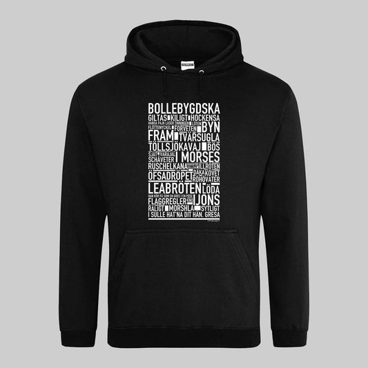 Bollebygdska Dialekt Text Hoodie