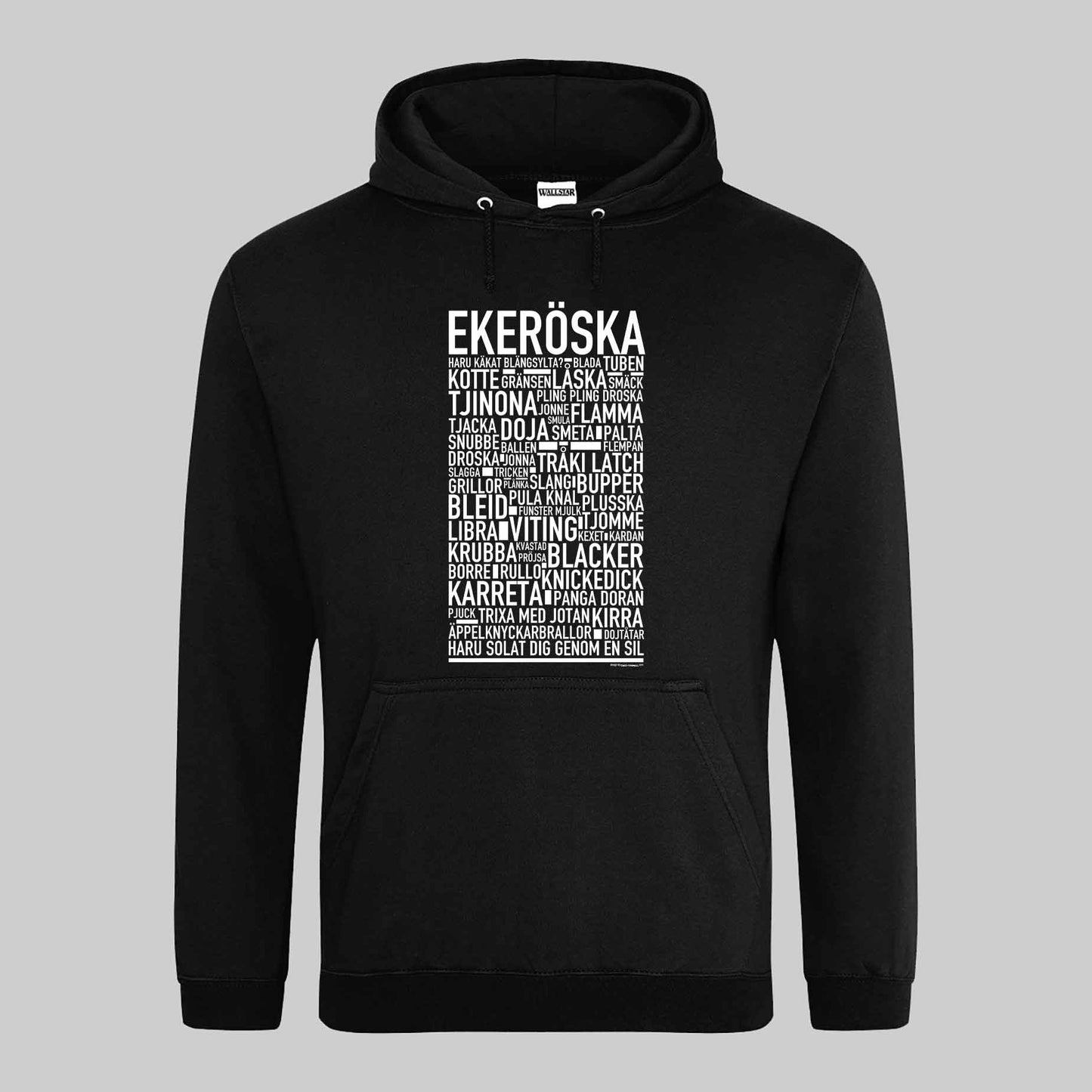 Ekeröska Dialekt Text Hoodie