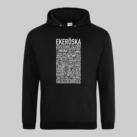 Ekeröska Dialekt Text Hoodie
