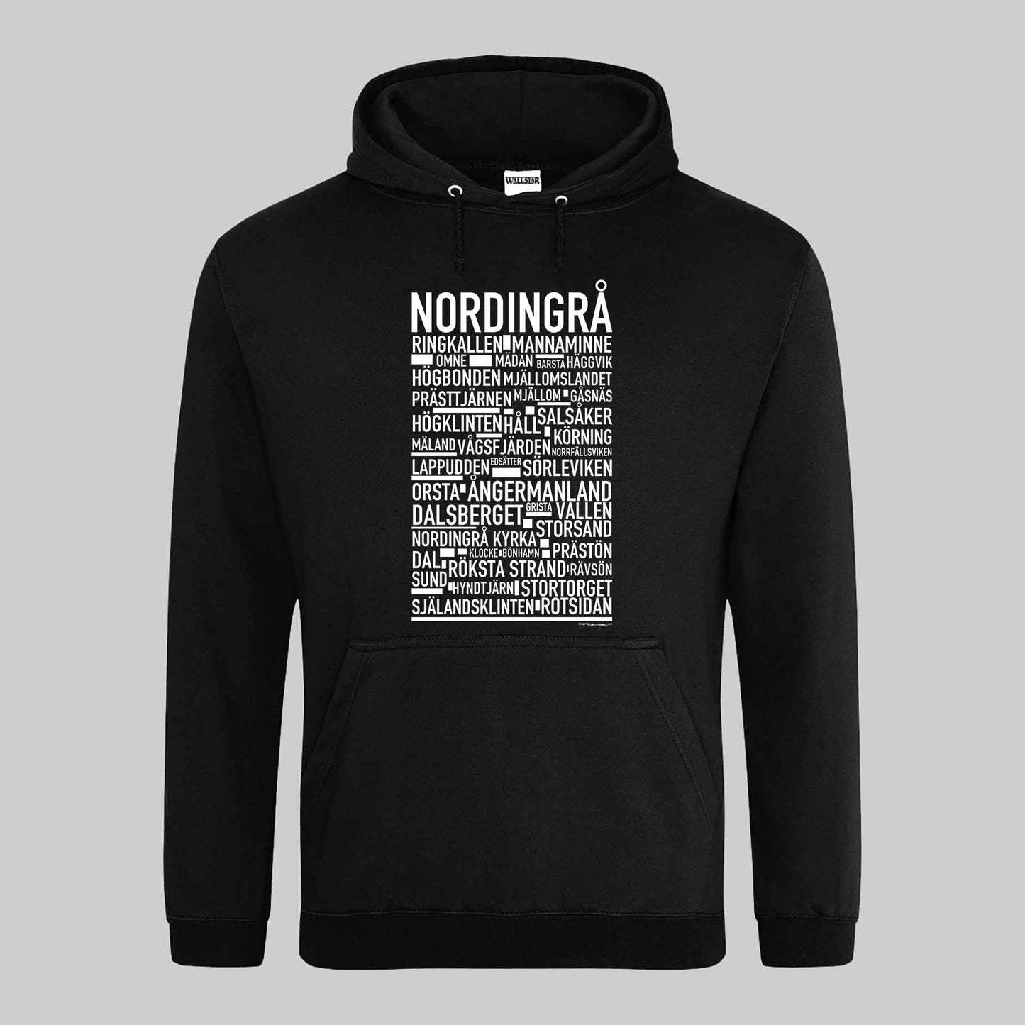 Nordingrå Text Hoodie