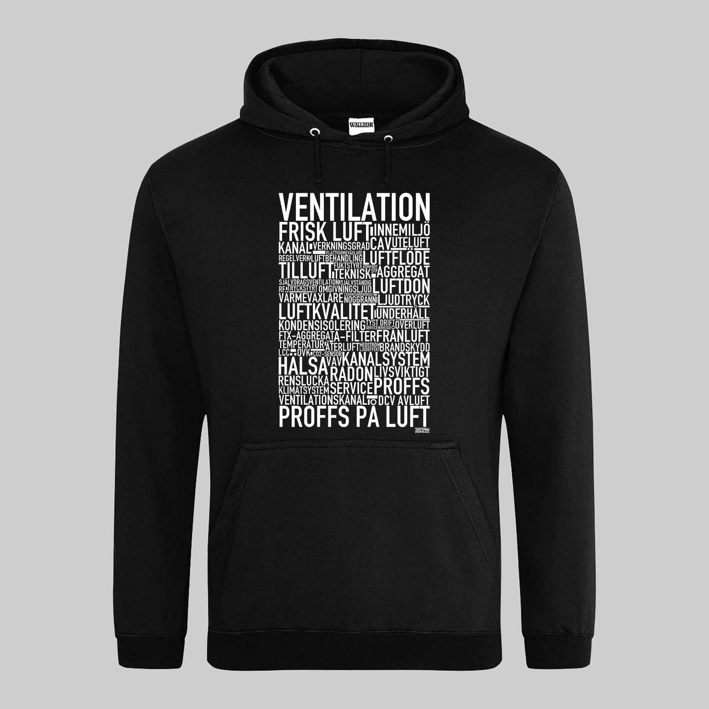 Ventilation Text Hoodie